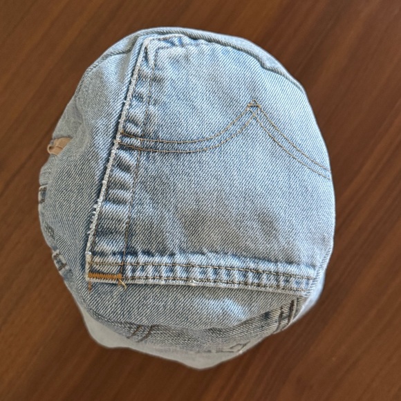 Vintage Lev’s 501 denim up-cycled bucket hat - Picture 4 of 8